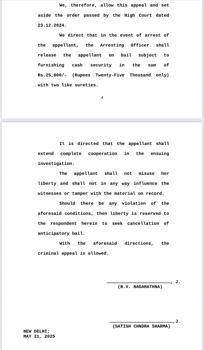 VijayKumbhar62's tweet photo. Sacked IAS trainee Puja Khedkar gets anticipatory bail from the Supreme Court!

Despite serious charges under IPC, IT Act & Disabilities Act, she walks free with ₹25,000 bail & conditions.

Justice for the powerful, delays for the truth?
#PujaKhedkar #Anticipatory_Bail #IASScam #SupremeCourt #JusticeDelayed