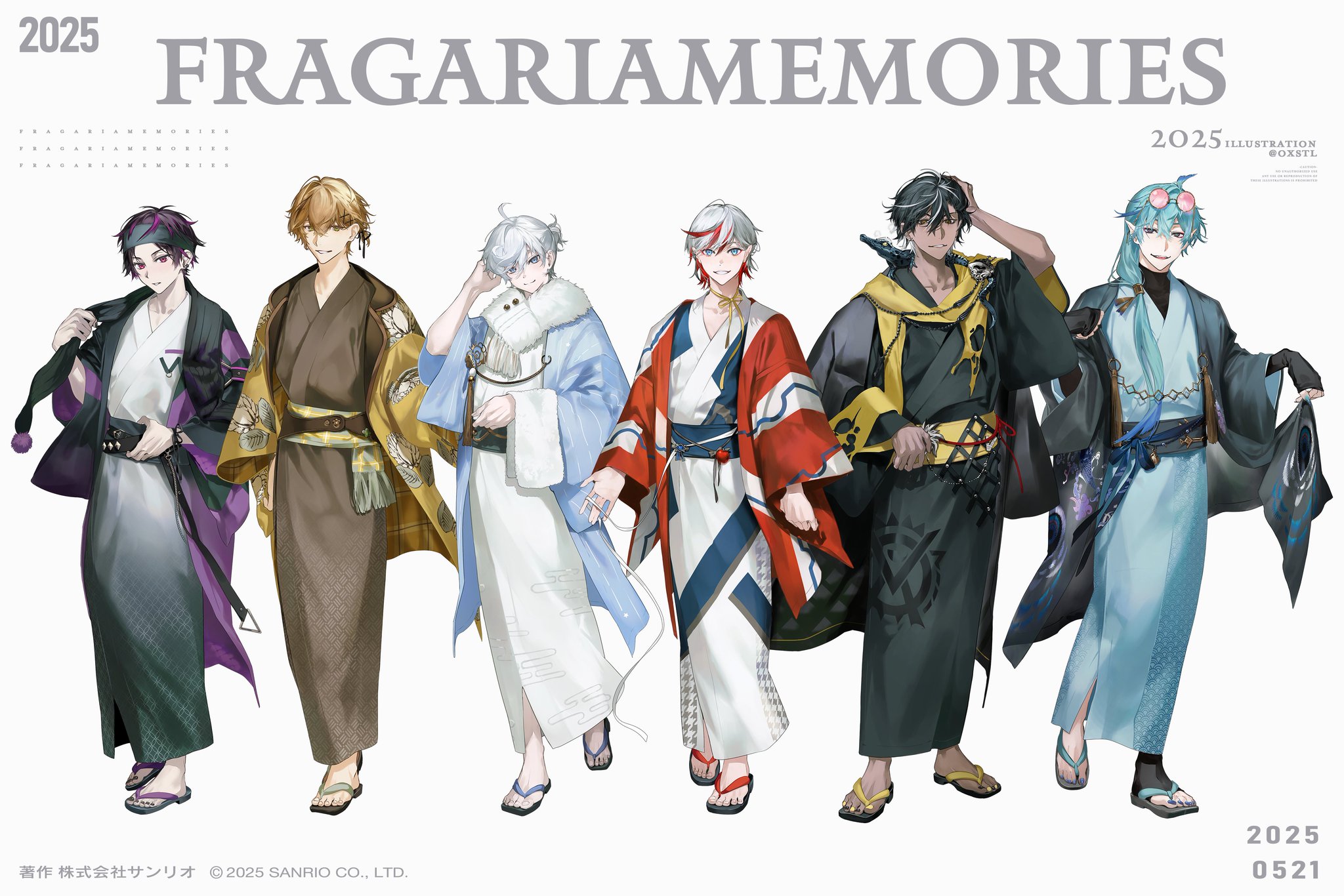 【当選品】フラガリアメモリーズ　集合タペストリー【極楽湯】のぼり フラガリアメモリーズ × 極楽湯 & RAKU SPA 2025年6月19日より