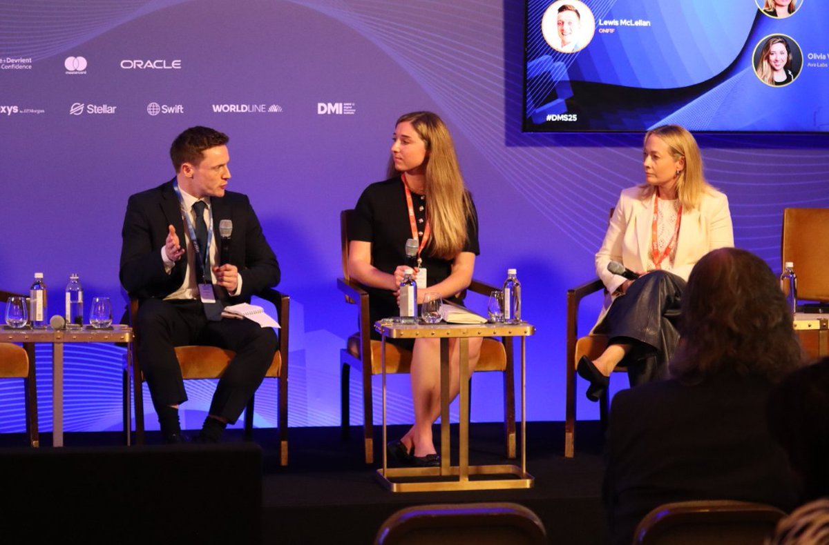 OMFIFDMI's tweet image. 馃敟 How is the rise of digital securities and custody services evolving for the digital asset era?
Nadie Teychenne of @Citi and Olivia Vande Woude of @AvaLabs are currently exploring this topic at OMFIF鈥檚 Digital Money Summit 2025.
Moderated by OMFIF鈥檚 Lewis McLellan