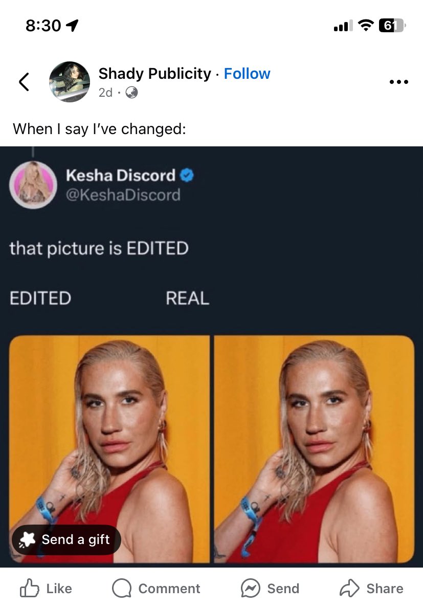 it even made on facebook 😭