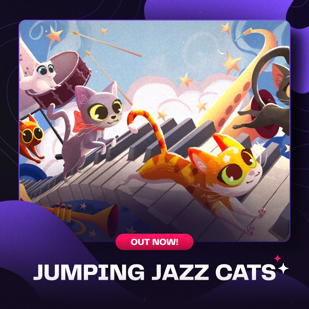 Jumping Jazz Cats is our go-to hotseat multiplayer game of 2025! If you're looking for a lovely new local (and online!) multiplayer to enjoy, this is the ticket. Get it at 2Game: 2game.me/3H6GpMT
#hotseat #localmultiplayer #jumpingjazzcats