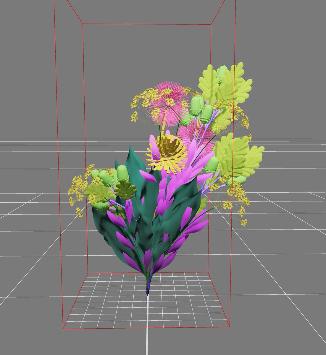 marcinignac's tweet photo. Some #debugviewart shots of SpiritPlant while i'm working on full documentation. They expose how each plant is made out of modules. It allowed us to split procedural generation in phases, optimise for mobile and move animations to GPU (using WebGL, instancing and transform feedback for simulation).