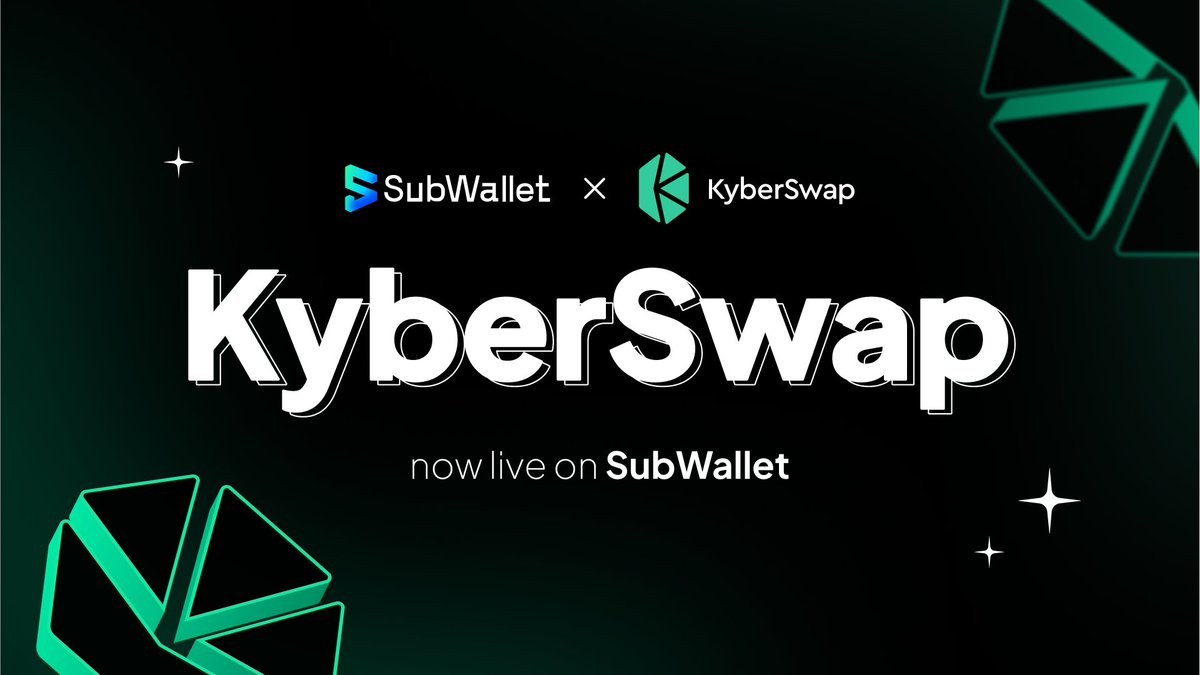 2K+ swap pairs across 10+ networks 👀

KyberSwap aggregator, on your SubWallet extension, is one click away 😎

Its Dynamic Trade Routing technology enables access to liquidity from multiple DEXs, finding superior trade routes effortlessly.

Together, we make cross-chain swaps