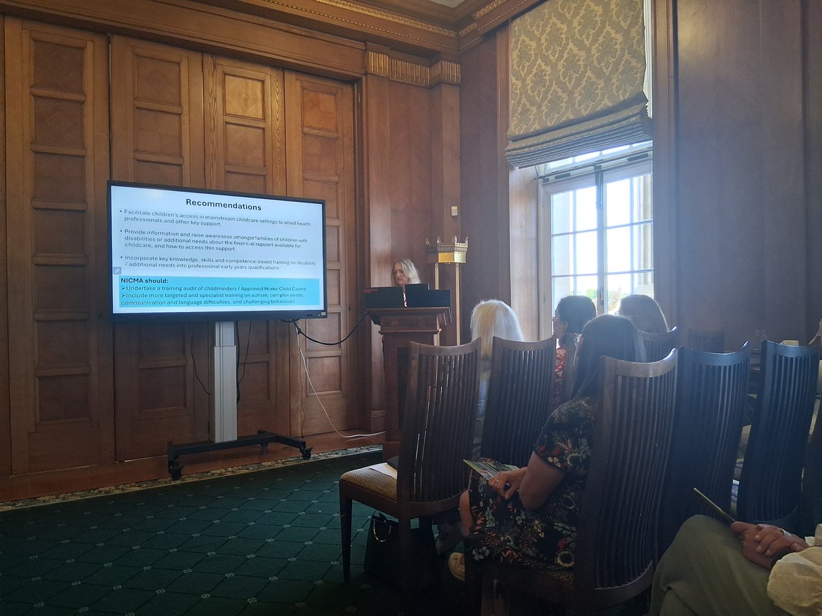 Early Years (@earlyyearsorg) on Twitter photo Good to attend launch of report commissioned by NICMA the Childminding Association & supported by <a href="/Education_NI/">Education NI</a> on understanding childcare needs of children with disabilities or additional needs.
First such study & important to inform early learning and childcare strategy. Good to attend launch of report commissioned by NICMA the Childminding Association & supported by <a href="/Education_NI/">Education NI</a> on understanding childcare needs of children with disabilities or additional needs.
First such study & important to inform early learning and childcare strategy.