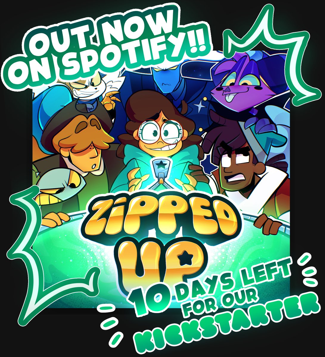 WHAT'S THIS? Our Kickstarter villain song "A Villain's Guide to Making an Indie Pilot" is out on SPOTIFY!! Now you can listen to the best overlords in the multiverse on the go! 

We've got 10 DAYS LEFT for our Kickstarter campaign, and we're so close!! We're in the home stretch!