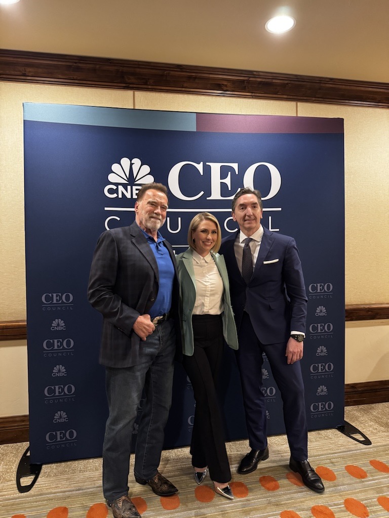 At the <a href="/CNBC/">CNBC</a> CEO Council, our President &amp; CEO Ivan Tornos &amp; Chief Movement Officer Arnold <a href="/Schwarzenegger/">Arnold</a> shared how our partnership began—and why it matters. From bold leadership to driving #innovation, it’s all about how we capitalize on change.

#YoullBeBack #Leadership