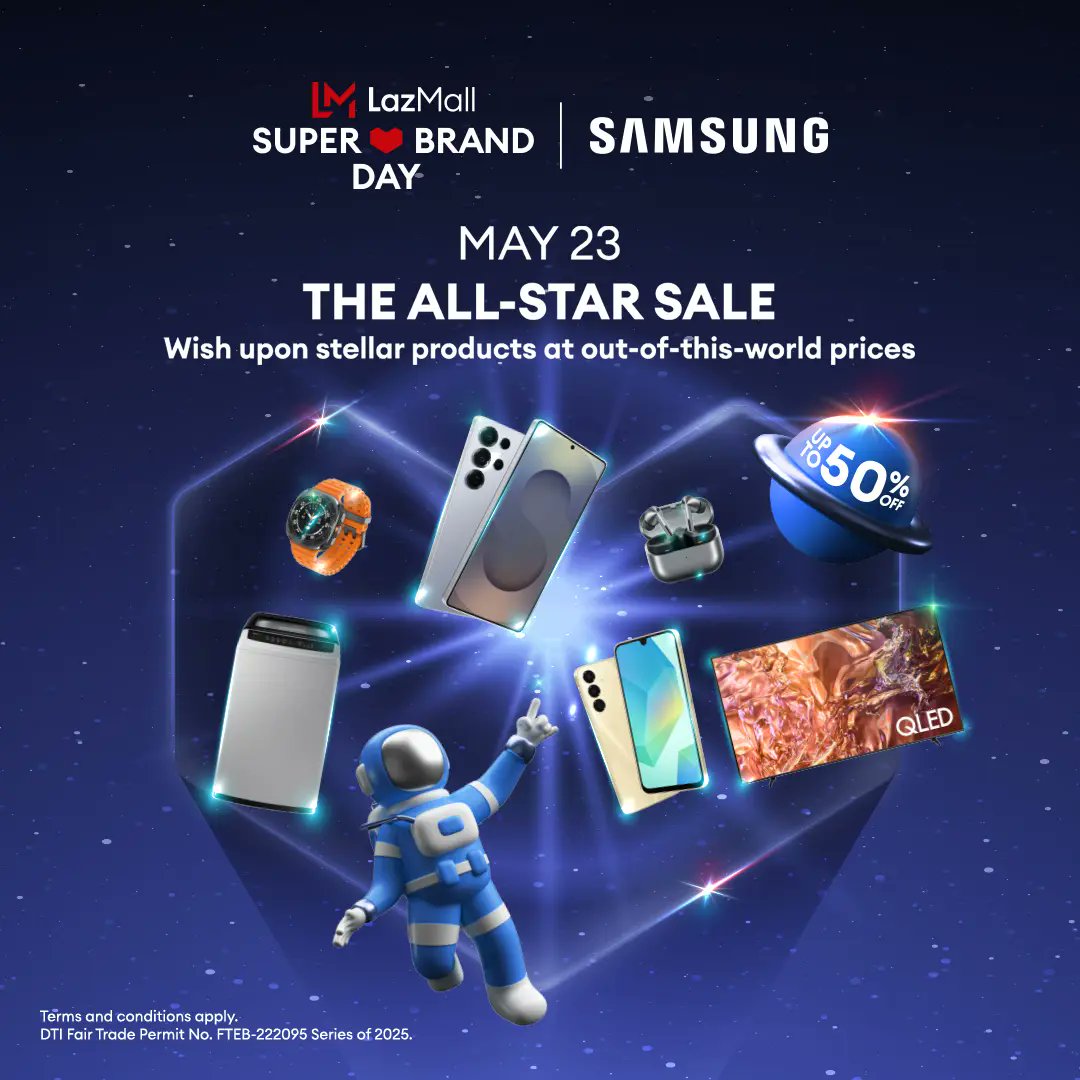 GeekyFaust's tweet image. Samsung Super Sale on Lazada Starts Now!
geekyfaust.info/news/samsung-s…
#SamsungSuperSale
#LazadaDeals
#SuperBrandDay
#ShopSmart
#OnlineShoppingPH
#BigSavings
#SaleAlert