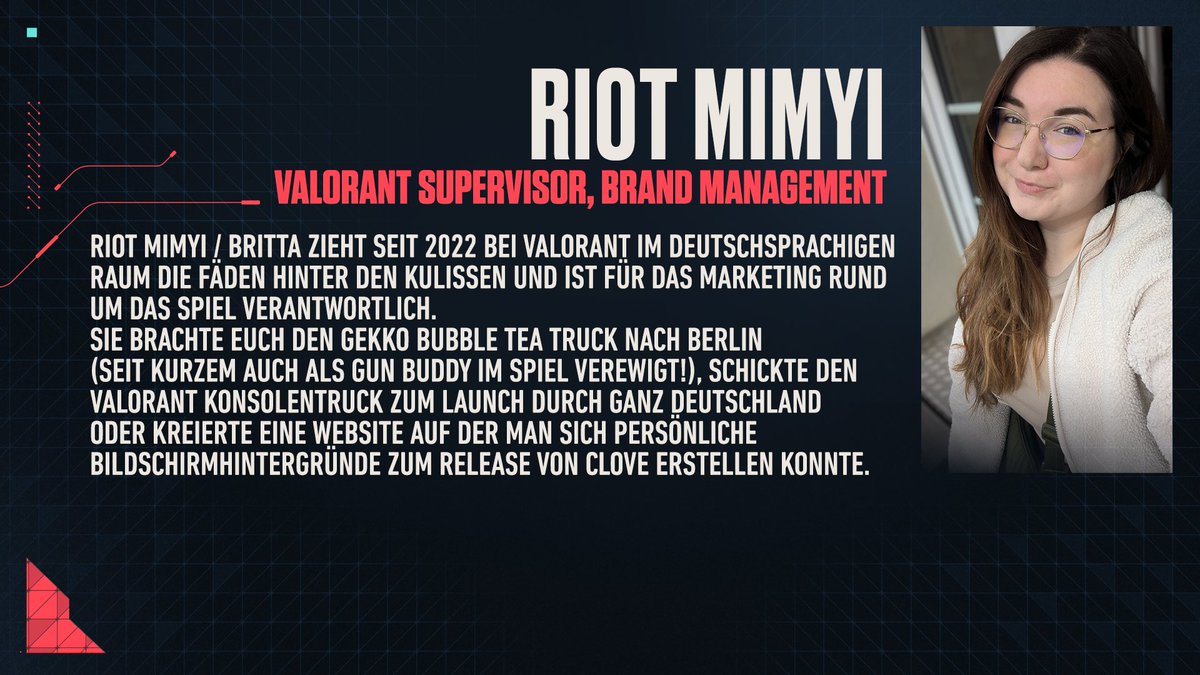 Fünf Gesichter, die VALORANT seit fünf Jahren begleiten. Streamer, Player, Rioter - sie alle machen unsere Community zu dem, was sie ist. Und jetzt wollen wir auch eure Stories hören! 

Reicht eure Geschichten ein und gewinnt tolle Preise: riot.com/4m1GYrc