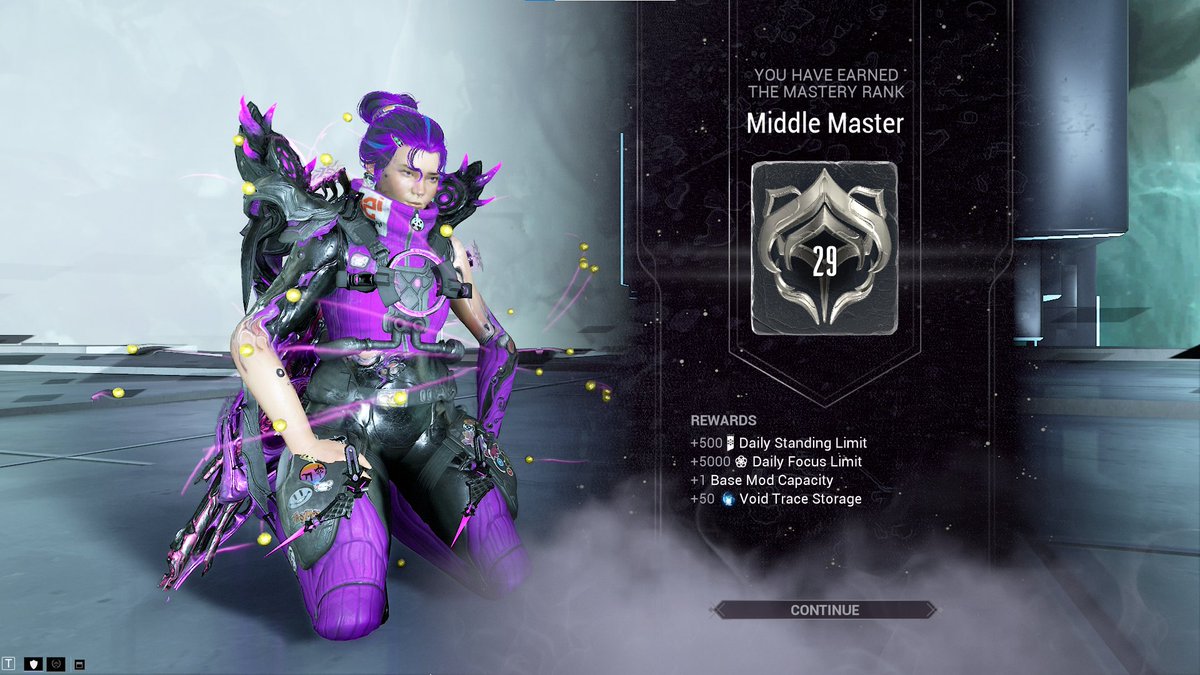 FinRusty's tweet photo. Slowly working towards MR30! #warframe https://t.co/yTQdPQ3Rm7