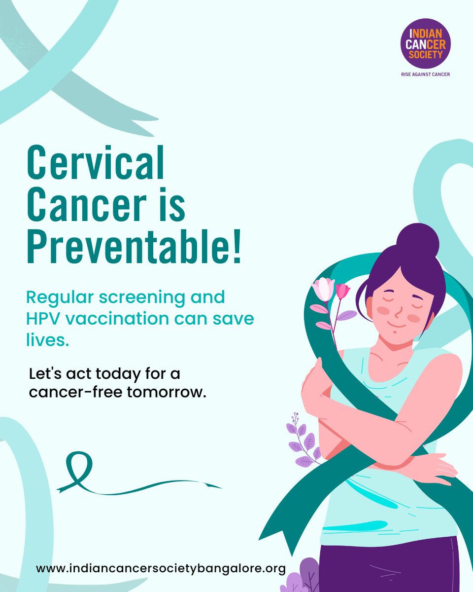 ICSBangalore's tweet photo. ๐ฉบ Cervical Cancer is preventable! Regular screening, HPV vaccination & timely care save lives. At ICS, we're committed to free screenings & vital education. Early detection mattersโjoin us for a cancer-free tomorrow. #ICSBlore #CancerPreventionDay #HPVvaccine #ScreenToSave https://t.co/vq05NpbShz