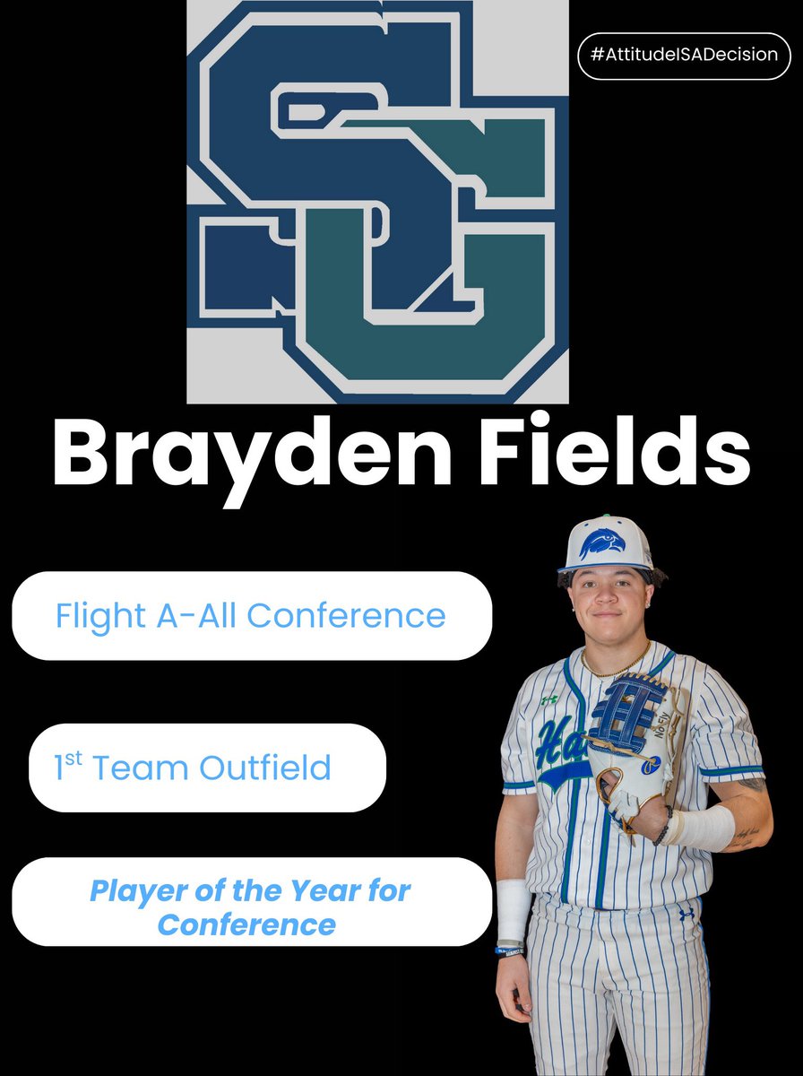 STG_Baseball's tweet photo. STG Baseball would like to recognize senior, Brayden Fields, and his first team all-conference recognition as well as the honor of Player of the Year for the conference  A🔷D https://t.co/LziXBQTDRk