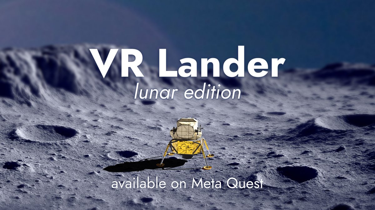 VR Lander is out now for the Meta Quest! Get it here: meta.com/experiences/89…