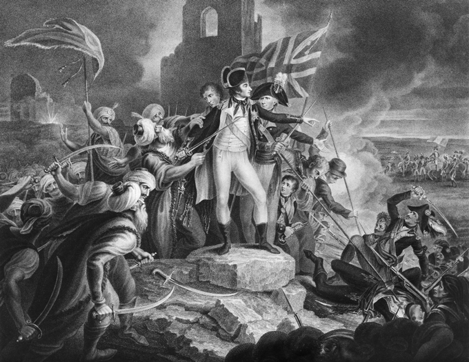 DiariesEmpire's tweet photo. Have a happy Acre day!!!

On this splendid day in 1799 Sir Sidney Smith and his Mariners saw off the besieging Frenchies outside Acre.
Skittling out the raggedy arsed Antiquarians and denying Napoleon his destiny. https://t.co/oePUcudAr8