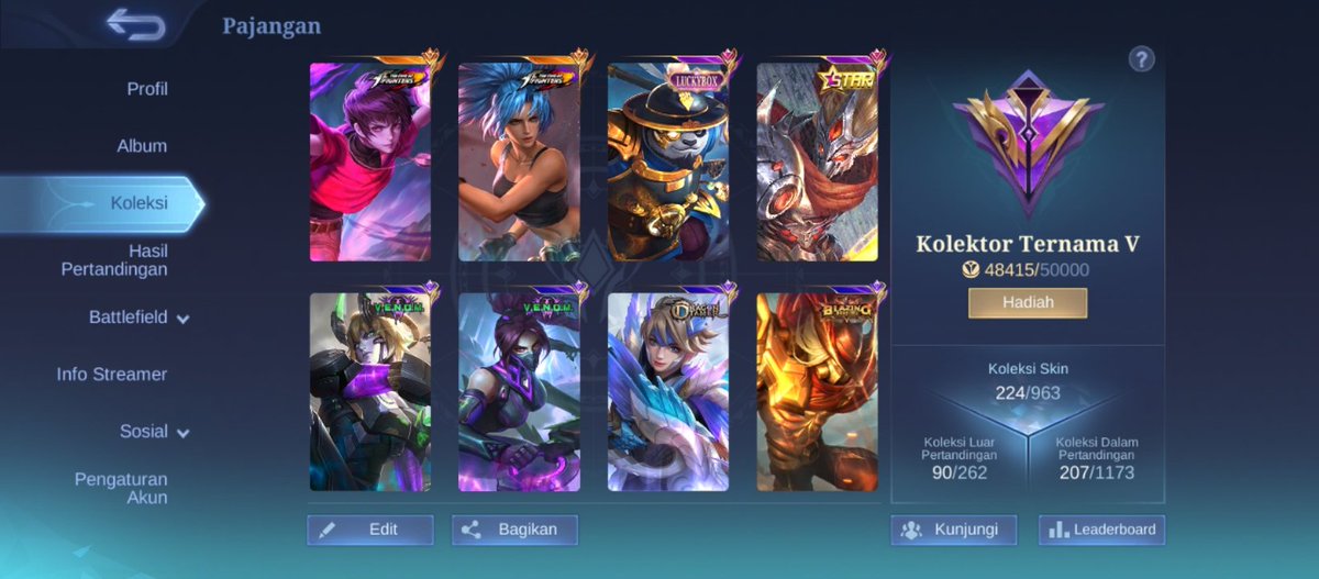 reigxen's tweet photo. Wts akun ml safe

Dirot &amp; karina kof, luckybox akai, haya asl, venom dirot hanabi grock, recall snowman, eliminasi K.O, hero &amp; emblem max, dll.

Monsep allkos bisa ce 
Price? 130k
t. wts wtb acc ml #zonauang https://t.co/xZSZT6yeux