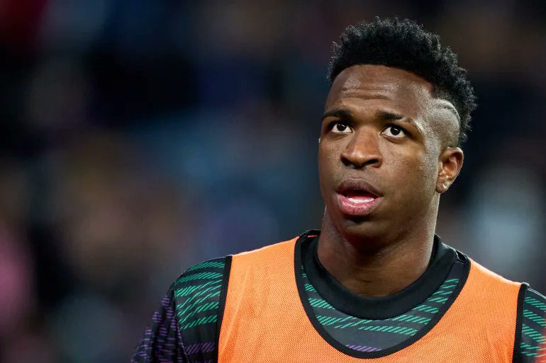 Five people handed prison sentences for racially abusing Real Madrid forward Vinicius Jr during a La Liga match in a landmark ruling in Spain aje.io/opvxi8