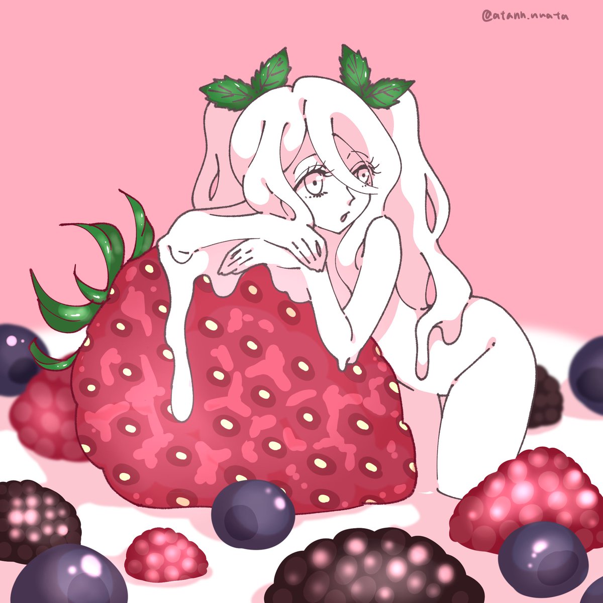 「ヨーグルトさんはわりと全部お気に入り」|亜炭＠人外メイドのイラスト
