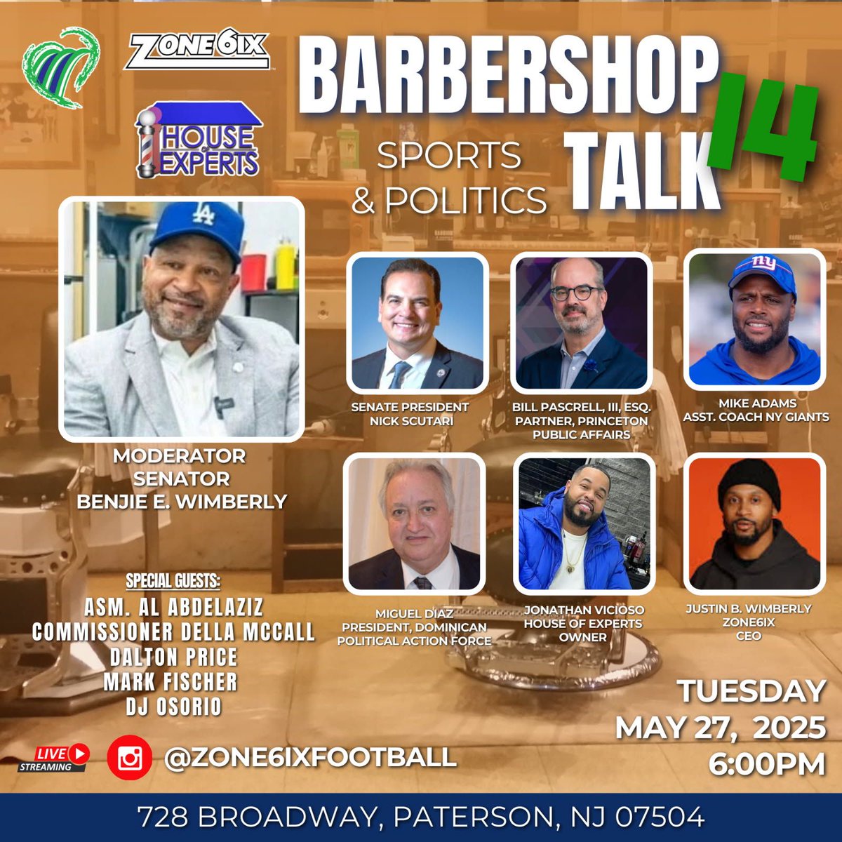 BenjieWimberly's tweet photo. Barbershop Talk Episode 14!!! #HouseofExperts #Zone6ix #HopeIsHere https://t.co/fbumBIgvvL