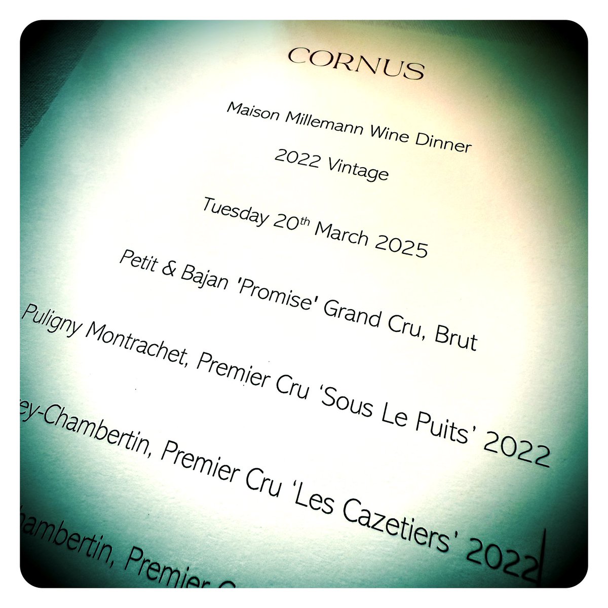 gregsherwoodmw's tweet photo. The fabulous Maison Millemann Burgundy tasting dinner last night at the 1 ⭐️ @MichelinGuideUK Cornus restaurant of @garyfoulkes was simply spellbinding. Beautiful wines paired with immaculate food. Another top event from UK Burgundy specialist importer  @musignywine 🍷👌🏼 https://t.co/aeheQcpP0K