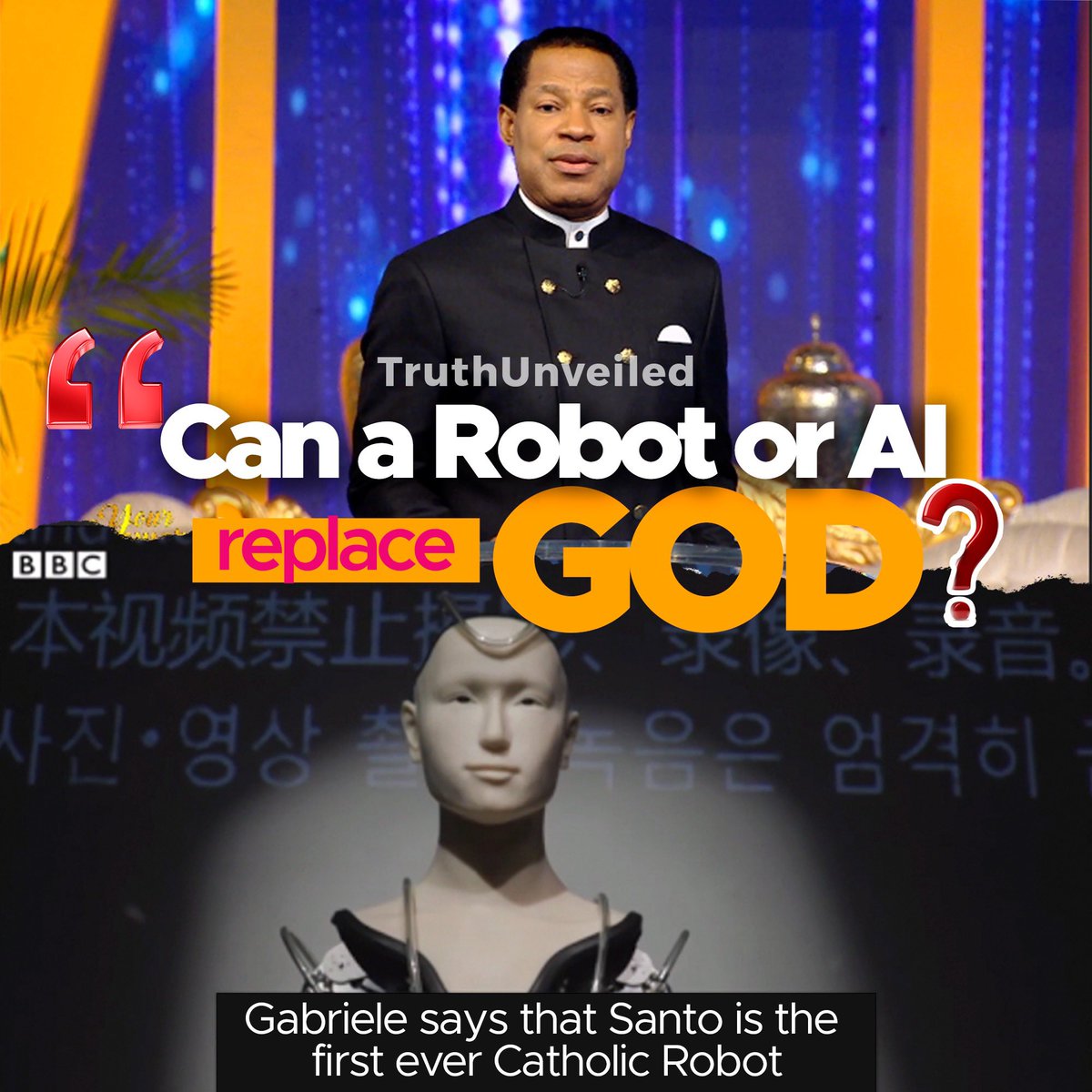 TUnveiled14477's tweet photo. This is machine learning technology, this is preliminary to what is to come because there is more to it than just replacing the Rabbi/priest, it is more like replacing God… Pastor Chris

Kindly Follow &amp; Like(Stay tune for the video) 

#PastorChris
#Wale
#Atiku
#ManchesterUnited https://t.co/xSMsRpCGfa