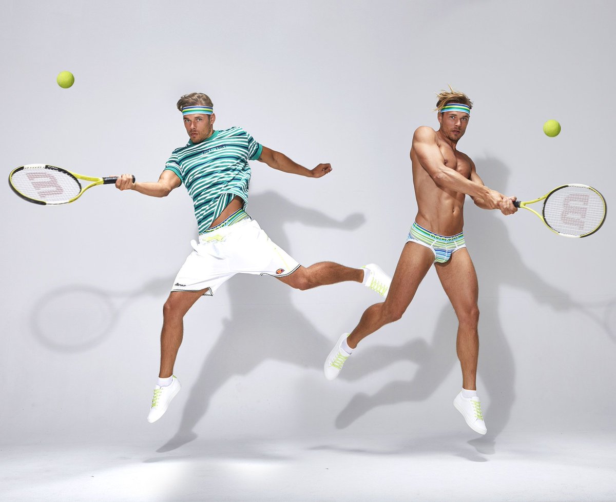 cocksox's tweet photo. THROWBACK: See how we shot the Topspin Stripe CX76 sports brief in this behind-the-scenes photoshoot video https://t.co/zWUiiopR9D - #Freshballs #CocksoxFreshballs #sports #brief #SportsBrief #video #cocksox #underwear https://t.co/WfRlHMlECX
