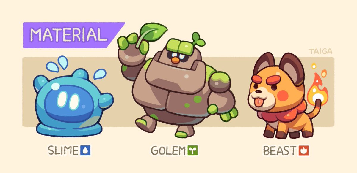 taiga080521's tweet photo. Mix Monsters💧🌱🔥 https://t.co/GUbTNeIZuK