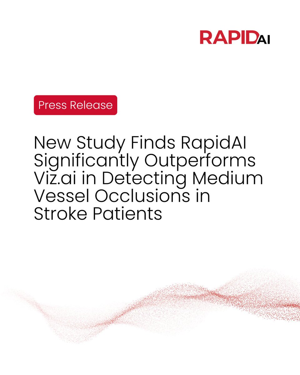 Following the DUEL study demonstrating RapidAI’s superior LVO detection compared to Viz.ai, new data presented at #ESOC2025 confirms its advantage in MeVO detection as well.

See the data showing the power of deeper algorithms → ow.ly/qoOC50VWjIx