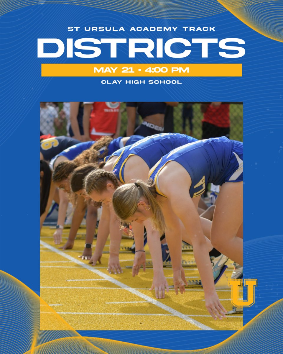 SUA Track and Field will compete in the District Prelims tonight at Clay High School starting at 4:00 p.m. Come out and support our Arrows! 🏹💙