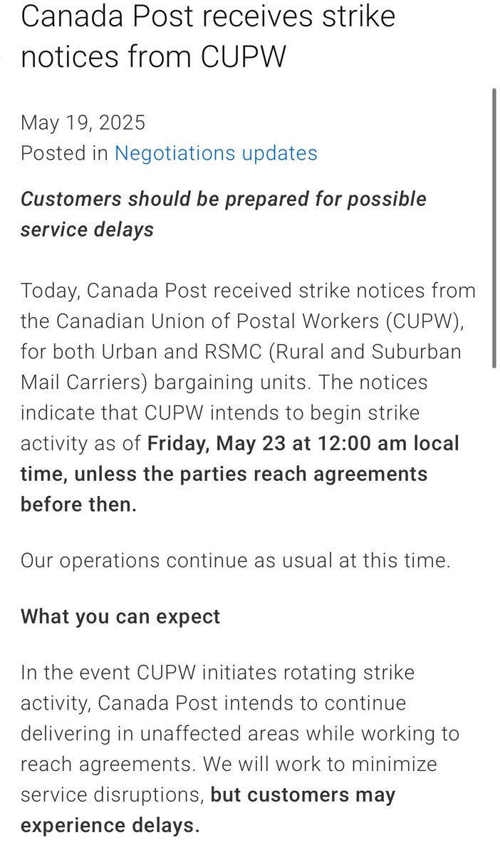 To our valued partners and customers.

Due to a potential Canada Post strike, shipping delays may occur. Okina Labs is monitoring the situation and exploring alternatives to minimize impact. We appreciate your understanding and will keep you informed.

Thanks , 

Okina Labs Team