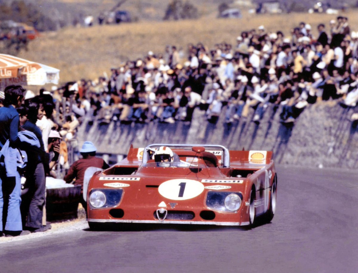 Pasiontuerca's tweet photo. 21 DE MAYO 1972: Edicion 56° de La Targa Florio en el circuito de La Madonie que es vencida por la Ferrari 312P de Arturo Merzario-Sandro Munari a 122,537 kph luego de 6h 27m 48s , seguidos del Alfa Romeo 33tt3 de Nanni Galli y Helmut Marko #TargaFlorio #Ferrari #Merzario #Munari https://t.co/KsvDyvO0Ju