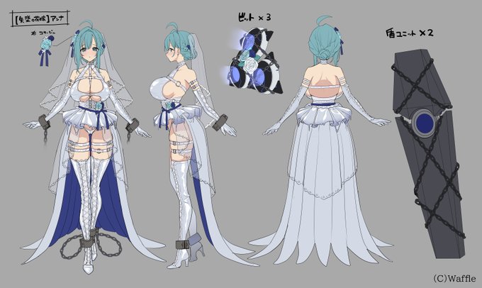 #エデンズリッターグレンツェ 
本日実装された【零落の花嫁】アンナの原画を担当させていただきました～!
奴隷落ちしたアンナちゃんの運命やいかに!
よろしくお願いします～✌ 