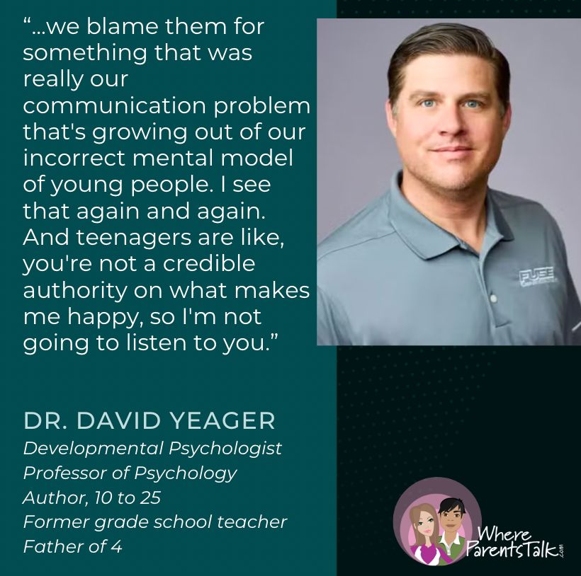 Why do teens push back or seem unmotivated?

Psychologist, author, father of 4, Dr. David Yeager, breaks down:

Why feedback matters more than you think
Device use, discipline &amp; mental health
Building trust, consent &amp; communication

buff.ly/pR2h5TV 

#parenting #teens