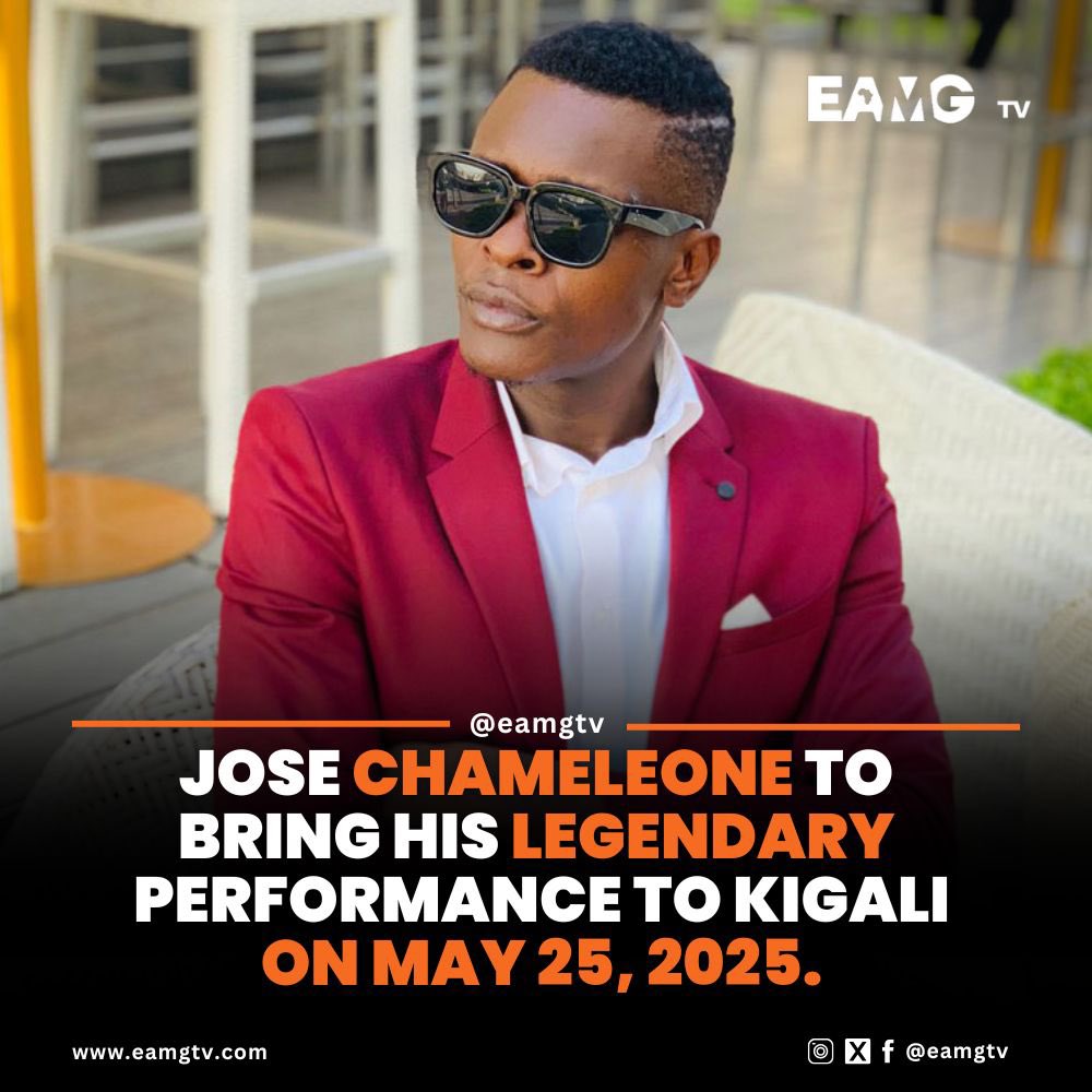 East Africa Media Group (@eamgtv) on Twitter photo Uganda's renowned musician <a href="/JChameleone/">JOSE CHAMELEONE</a> to ignite Kigali with a legendary performance on May 25, 2025, <a href="/Kigali_universe/">KIGALI UNIVERSE</a>.
What Chameleone song instantly takes you from 0 to 100? Name it in the comments!
#EAMGtv #josechameleon #Uganda #Rwanda eamgtv.com Uganda's renowned musician <a href="/JChameleone/">JOSE CHAMELEONE</a> to ignite Kigali with a legendary performance on May 25, 2025, <a href="/Kigali_universe/">KIGALI UNIVERSE</a>.
What Chameleone song instantly takes you from 0 to 100? Name it in the comments!
#EAMGtv #josechameleon #Uganda #Rwanda eamgtv.com