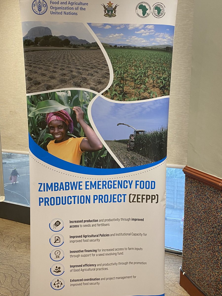 MaminiminiObert's tweet photo. The @AfDB_Group funded #ZEFPP Project Technical Coordination Team meeting reported >90% @AfcHoldings loan repayments by farmers over 2023-2024 winter/summer season. Remarkable achievement given usual loan repayment challenges @FAOZimbabwe @MoLAFWRD_Zim @MarichoMedia https://t.co/STDoO4Aevr