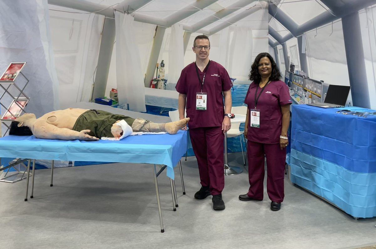 A very busy first day at DSEI Japan. Come to see us and find out more about our models and support for immersive combat casualty treatment simulation from TCCC to damage control surgery