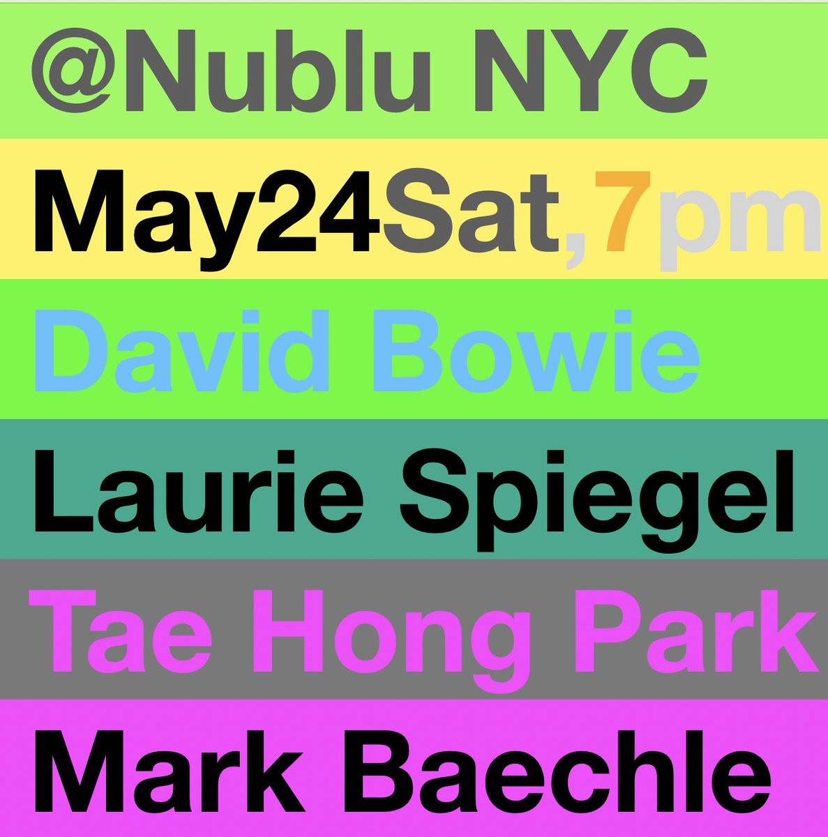 AhnTrio's tweet photo. See Ahn Trio Ensemble &amp; (((April33)))ensemble at NYC's iconic venue @nublu this Sat at 7PM #thisweekend #NYC #awesomemusic #ahntrio #april33trio Music of #taehongPark #LaurieSpiegel #MarkBaechle #DavidBowie #Nublu #LiveMusic #MusicofSound https://t.co/U12CCvWM9i