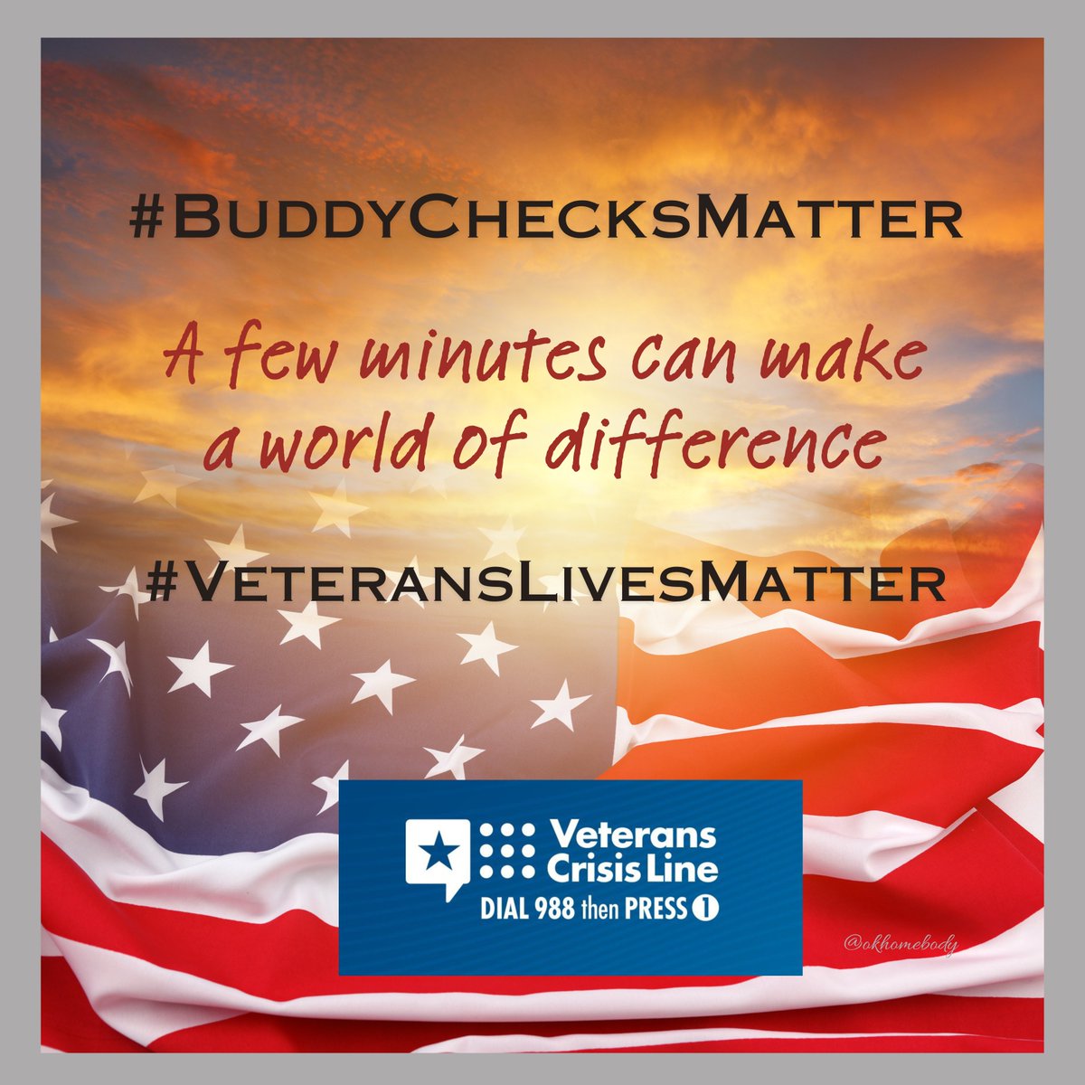 🇺🇸 WarriorWednesday ✅VETERAN BUDDY-CHECKS✅RH 🇺🇸 Good morning, family. In the battles you once faced, you did not go into battle alone. So, my Warriors, remember that in your current battles, there is still no need to face them alone. REACH OUT. I love all y’all! ❤️🤍💙