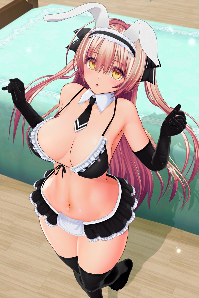 暖かくなったというかもう暑いので軽量化うさぎちゃん
#COM3D2
#カスタムバニーの日