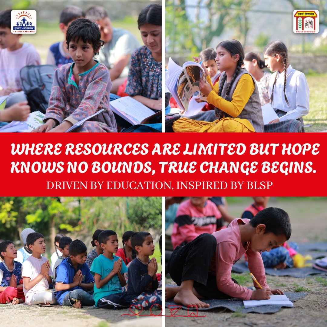 blsp_india's tweet image. Young minds, guided by (BLSP), prove that when hope leads, no resource is too small to make a difference.
Let’s support the power of learning, one child at a time.

#EducationForAll #BLSP #HopeThroughEducation #RuralEmpowerment #EkalAbhiyan #TransformingLives #ChildrenOfIndia