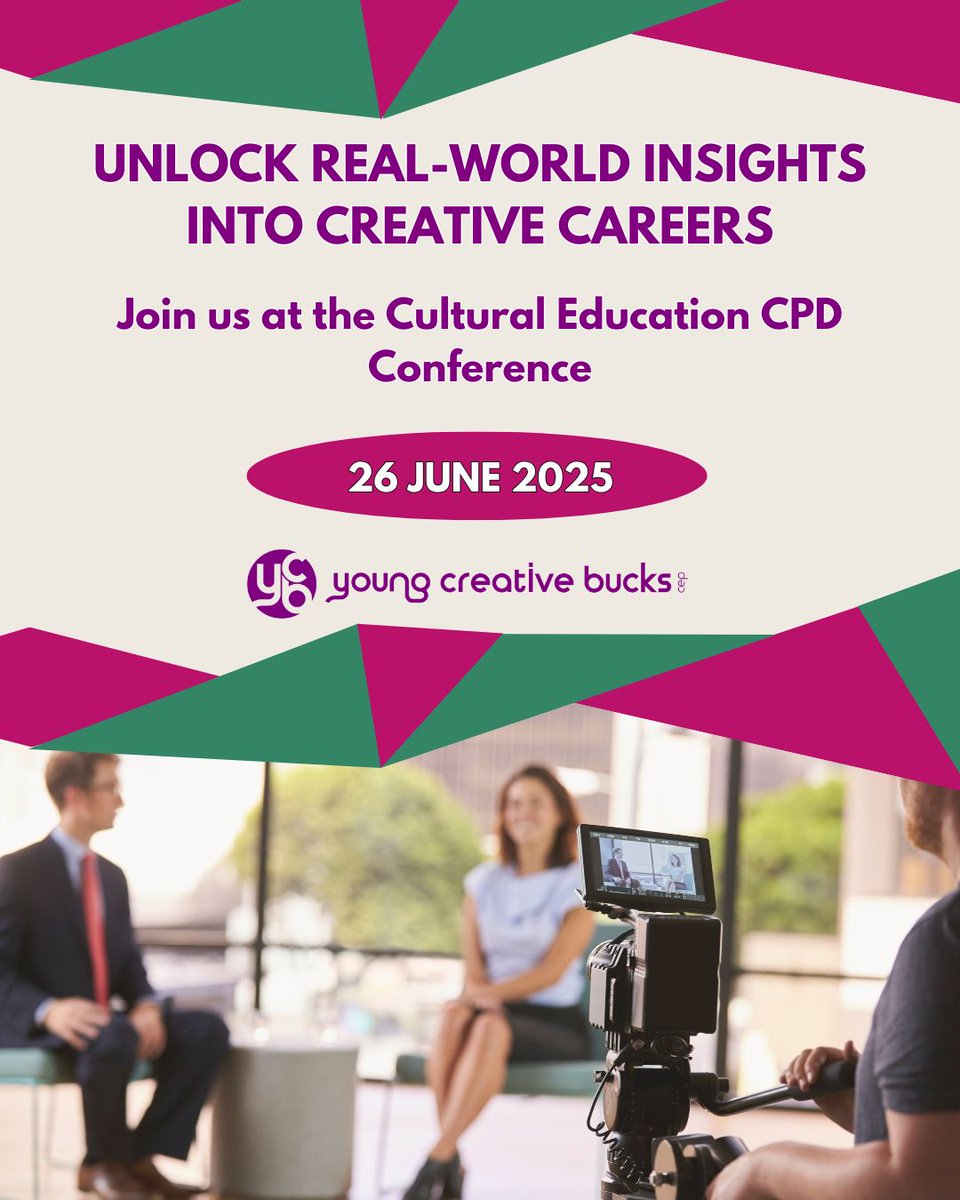 YCBucksCEP's tweet photo. Career Leads - Unlock real-world insights into creative careers at the YCB CPD Conference! 
Join us on 26/06/25, High Wycombe.
Network &amp; learn how to guide students into creative industries
 👉 https://t.co/X2KoJyQiwr
#YCBConference2025 #CreativeCareers #CareerLeads https://t.co/CO41kfI9zy