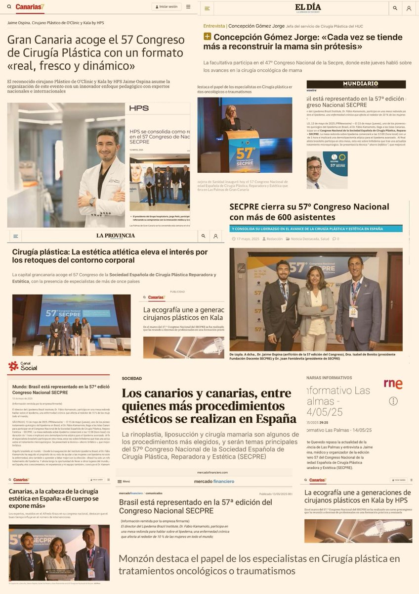 Congresosecpre's tweet photo. 📰✨ ¡El 57º Congreso de SECPRE ha sido noticia a nivel nacional! https://t.co/fZVFehP0D9