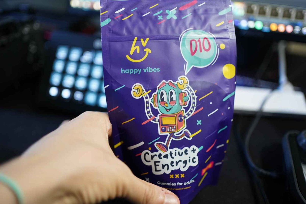 Feeling sluggish? Say goodbye to low energy and hello to Happy Vibes! 

Our Delta 10 Gummies are your ticket to a rejuvenating day filled with creativity. 🌟
happyvibes.life/products/d10-g…