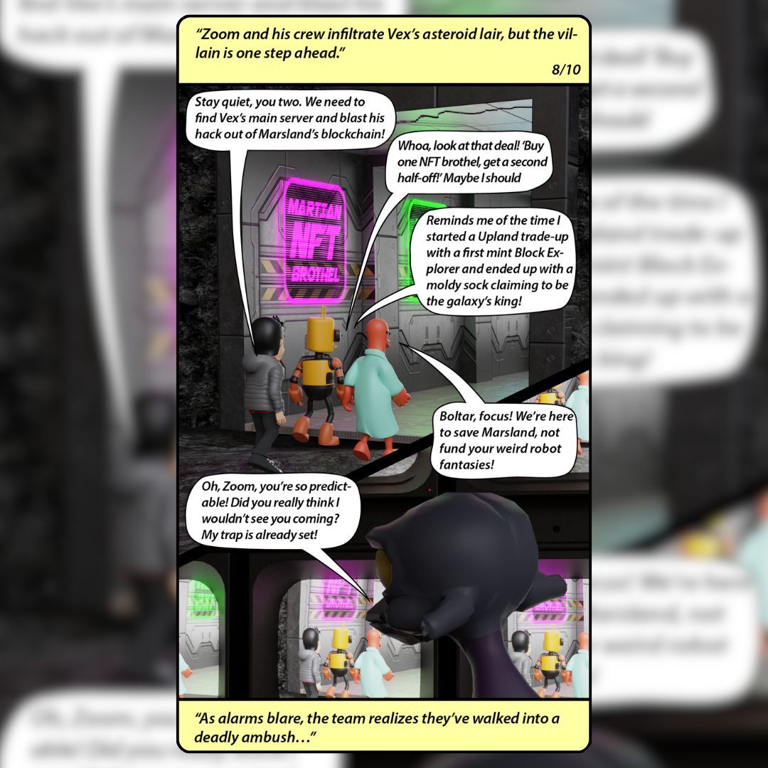UplandMe's tweet photo. All's well that ends well with our Lore Legits. It seems that Marsland will survive to see another day, but Zoom might never fully recover. https://t.co/HP5n6Bk5qo