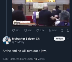 StopAntisemites's tweet photo. Mubasher Saleem of Colorado, a turbine inspector for a global leader in sustainable energy, harbors vile misogynistic and antisemitic views:  

- tried to blame the 2024 Wakeley Church stabbing on a Jewish assailant - it was a Muslim teen 
- threatened the life of former PM Rishi Sunak for speaking with Israeli PM Netanyahu 
- when Israel called to release the hostages, replied “f*** you and your hostages” 
- threatened rape toward Israelis  

His threats continue...