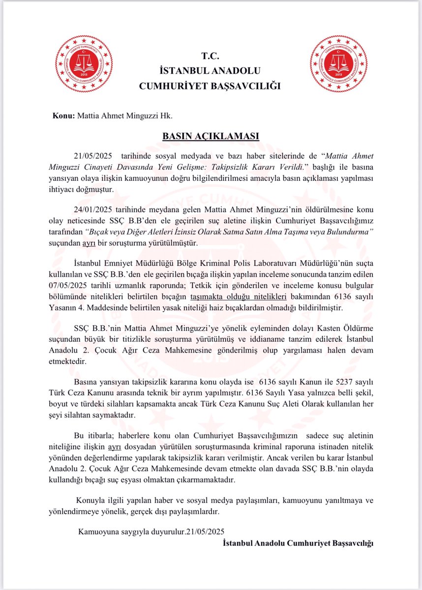 Anadolu Adliyesi (@anadolucbs) on Twitter photo 