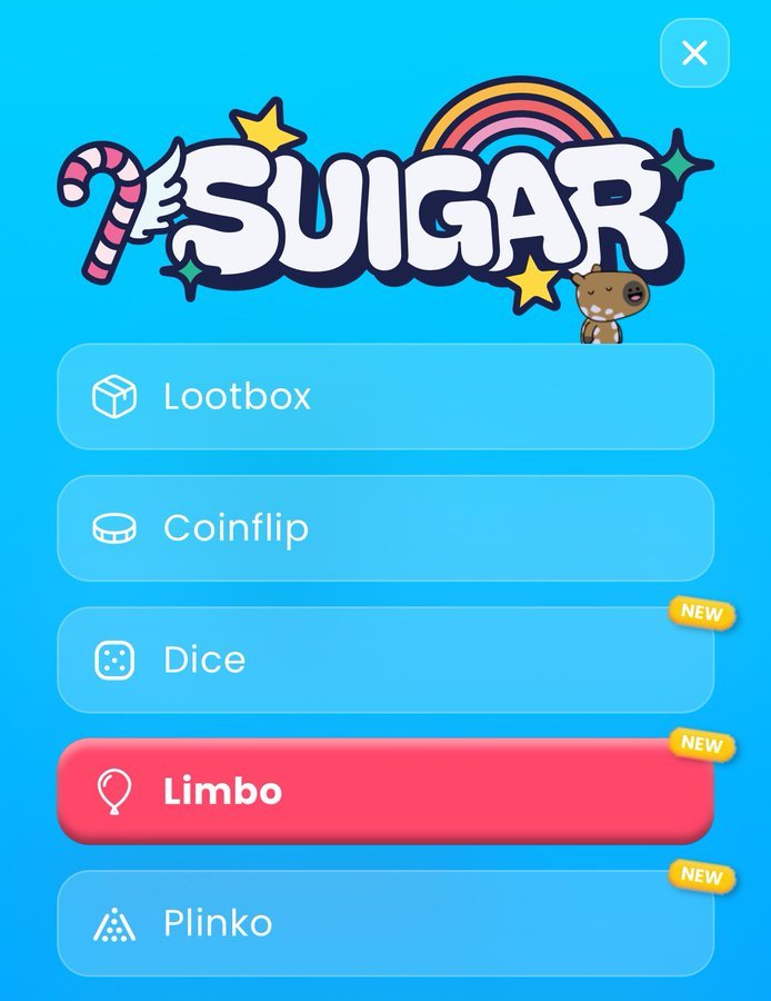 levillena00's tweet photo. 🍬 Dive into the sweet world of @Suigar_com on the Sui Network! Play Coinflip, open Lootboxes, and win up to 5,000 $SUI. Gamified DeFi has never been this fun! #Suigar #SuiNetwork #CryptoGaming
@Suigar_com 
@GiveRep https://t.co/IlujwaKnx7