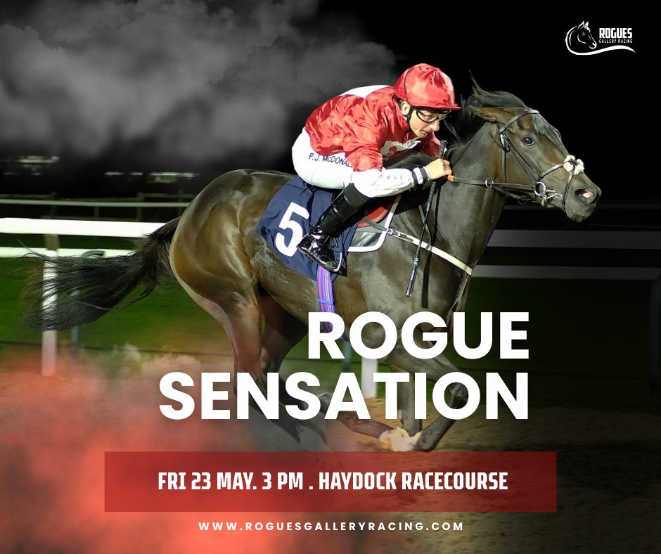 Rogues Gallery Racing (@roguesracing_) on Twitter photo Rogue Sensation returns! Our record-breaking filly steps back into action this Friday in the Listed Cecil Frail Stakes <a href="/haydockraces/">Haydock Park Races</a>. Trained by <a href="/ebethellracing/">Edward Bethell Racing</a> and partnered with <a href="/CallumRodrigue4/">Callum Rodriguez</a> — let’s go!
#HaydockPark #UKRacing #FlatRacing #RogueSensation #RoguesRacing Rogue Sensation returns! Our record-breaking filly steps back into action this Friday in the Listed Cecil Frail Stakes <a href="/haydockraces/">Haydock Park Races</a>. Trained by <a href="/ebethellracing/">Edward Bethell Racing</a> and partnered with <a href="/CallumRodrigue4/">Callum Rodriguez</a> — let’s go!
#HaydockPark #UKRacing #FlatRacing #RogueSensation #RoguesRacing