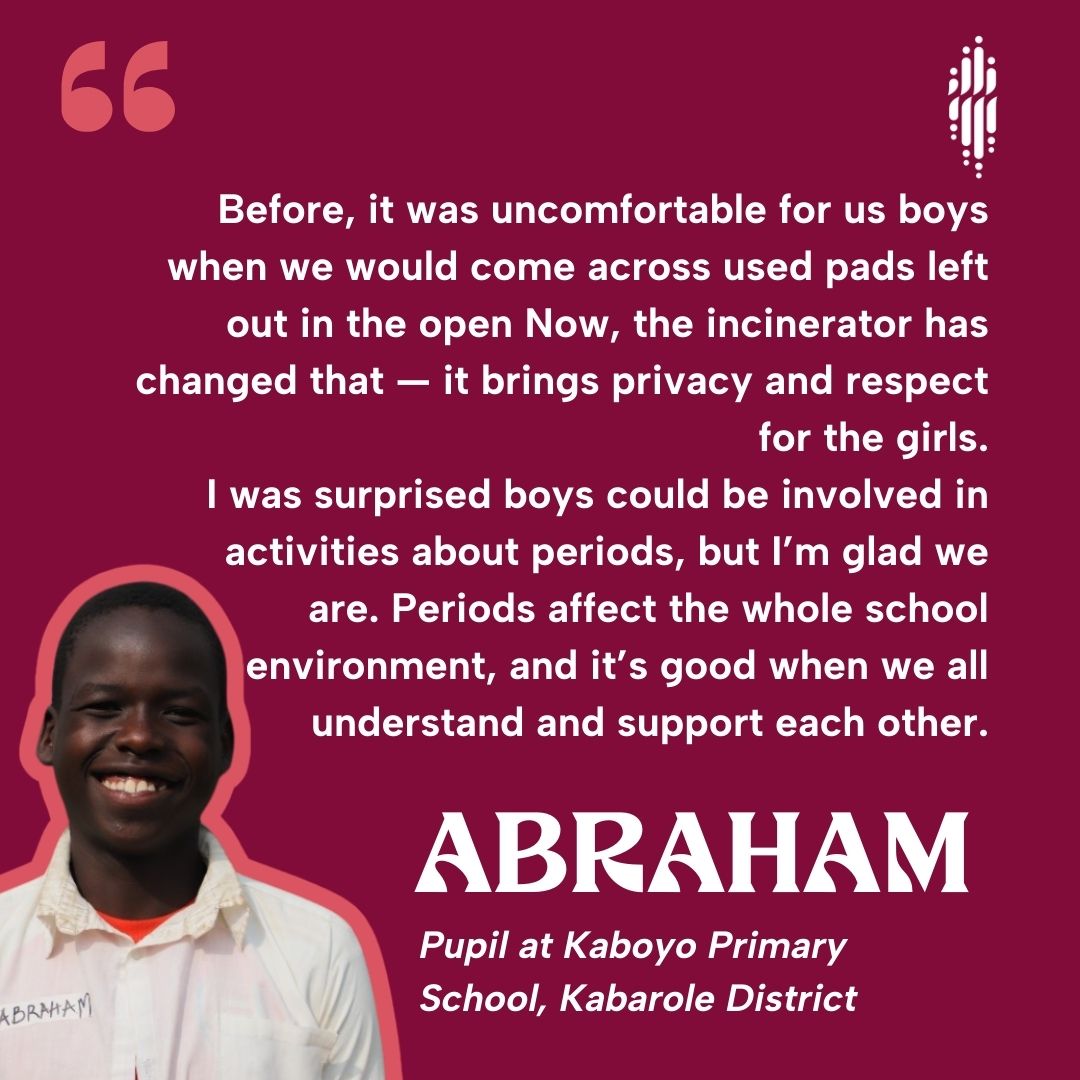 Water For People UGA (@water4peopleug) on Twitter photo “I was surprised boys could be involved in activities about periods, but I’m glad we are.” – Abraham, pupil at Kaboyo PS.
Menstrual health is not just a girls’ issue — it’s a community issue. #PeriodFriendlyWorld
<a href="/MHDay28May/">MenstrualHygieneDay</a> <a href="/uwasnet/">Uganda Water & Sanitation Network 🇺🇬</a> <a href="/WASHCAMPAIGN/">The WASH is Everyone's Business Campaign</a> <a href="/IRCWASHUg/">IRCWASH Uganda</a> <a href="/Educ_SportsUg/">Ministry of Education and Sports - Uganda</a> “I was surprised boys could be involved in activities about periods, but I’m glad we are.” – Abraham, pupil at Kaboyo PS.
Menstrual health is not just a girls’ issue — it’s a community issue. #PeriodFriendlyWorld
<a href="/MHDay28May/">MenstrualHygieneDay</a> <a href="/uwasnet/">Uganda Water & Sanitation Network 🇺🇬</a> <a href="/WASHCAMPAIGN/">The WASH is Everyone's Business Campaign</a> <a href="/IRCWASHUg/">IRCWASH Uganda</a> <a href="/Educ_SportsUg/">Ministry of Education and Sports - Uganda</a>
