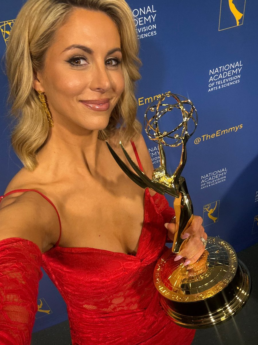 LauraRutledge's tweet photo. An honor I couldn’t have imagined. So proud and excited for our team. This is for all of those behind the scenes that make this work every day. And the biggest thank you to all of you for watching NFL Live and being part of our family ❤️ https://t.co/W7rac1pwiy