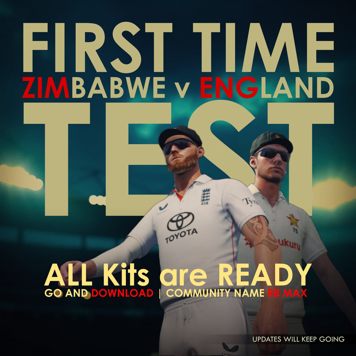 viomaxhome's tweet photo. #RBMAX | #Cricket24 | #ENGvZIM
2025 #ODIseries #T20series #Testseries
#NewUpdates #Jerseys #NewJersey
ENGLAND & ZIMBABWE
First time TEST Series in the HISTORY
Kits are READY | Released & Updated
Go & Download Now ⬇️
Community name > RB MAX
@englandcricket @ZimCricketv https://t.co/FDfoJGxo5g