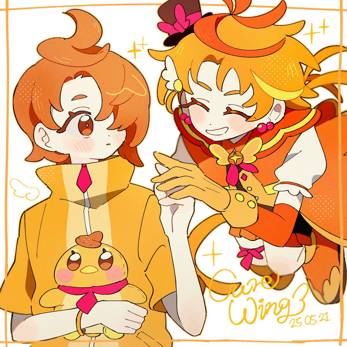 doramdarom's tweet photo. 츠바사 생일 축하해!!!!!!
많이많이 좋아하고 응원해~!~!~! 🥳🐣🪽🧡🧡🧡
#夕凪ツバサ生誕祭2025
#キュアウィング生誕祭2025 https://t.co/gmiCnJgCRa